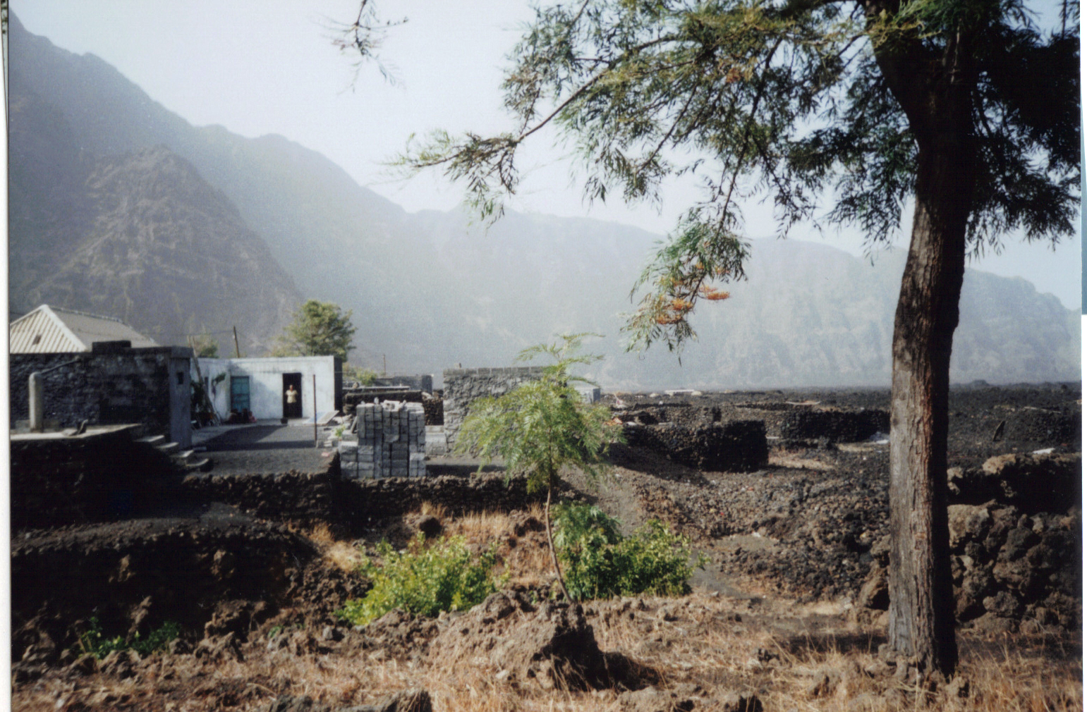 Chã das Caldeiras village inside the Fogo caldera, where coffee grows in volcanic ash